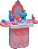 Maleta 3 em 1 Penteadeira 50cm Rosa - 10330 - Zippy Toys - Imagem 1