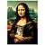 Mini Quebra-cabeça 1000 peças Mona Lisa com Gatinho - 4927 Grow - Imagem 2