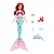 Boneca Princesa Ariel e Sebastian - Fundo do Mar com Golfinho - JFC39 - Mattel - Imagem 1
