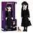 Boneca Wandinha Articulada 42 cm + Maozinha - 1845 - Novabrink - Imagem 2