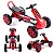 Mini Carrinho De Passeio Go Kart Vermelho Com Pedais - 1452 -  Uni toys - Imagem 4