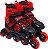 Patins Inline Vermelho Tamanho 38-41 (G) - 2644 - Unitoys - Imagem 1