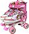 Patins Quad Sereia Rosa Tamanho 30-33 (P) - 2649 - Unitoys - Imagem 1