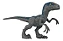 Jurassic World Mini Figura Velociraptor Blue - JKT64 - Mattel - Imagem 2