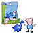 Boneco George 7.5cm- Peppa Pig - G2722 - Hasbro - Imagem 1