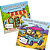 Fluffy Friends Kit com 2 Livros de Colorir - by Jade: Around the World e Happy Places - 1196170/1195360 - Imagem 1