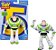 Boneco Articulado Buzz Lightyear Toy Story 5 - 18cm- Mattel - Imagem 2