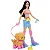 Boneca Barbie Patinadora Morena com Cachorro Patinador - Mattel JMJ43 - Imagem 1