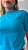 TSHIRT FEMININA BÁSICA GOLA ALTA- AZUL TURQUESA - Imagem 1