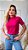 TSHIRT FEMININA BÁSICA GOLA ALTA- ROSA PINK - Imagem 3