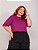 BLUSA GOLA ALTA PLUS SIZE BÁSICA - ROXO - Imagem 2