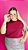 TSHIRT PLUS SIZE BÁSICA GOLA ALTA- MARSALA - Imagem 1