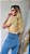 TSHIRT FEMININA BÁSICA GOLA ALTA- NUDE - Imagem 3