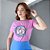 TSHIRT NO ALGODÃO GOLA NA RIBANA LONG LIVE COWGIRLS - ROSA IORGUT - Imagem 1