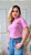 TSHIRT FEMININA BÁSICA GOLA ALTA- ROSA IORGUT - Imagem 4