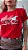 TSHIRT NO ALGODÃO GOLA NA RIBANA TRÊS CAVALOS CORRENDO - VERMELHO - Imagem 1