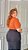TSHIRT PLUS SIZE BÁSICA GOLA ALTA- TERRA COTA - Imagem 2