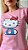 TSHIRT NO ALGODÃO GOLA NA RIBANA HELLO KITTY - ROSA IORGUTE - Imagem 1