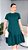 VESTIDO ALGODÃO BABADO LISO - VERDE - Imagem 1