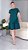 VESTIDO ALGODÃO BABADO LISO - VERDE - Imagem 3