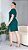 VESTIDO ALGODÃO LISO COM FENDA - VERDE - Imagem 3