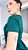 VESTIDO ALGODÃO LISO COM FENDA - VERDE - Imagem 6