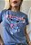 TSHIRT NO ALGODÃO GOLA NA RIBANA STITCH - AZUL JEANS - Imagem 1