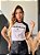 T-SHIRT RAGLAN CALIFÓRNIA - BRANCO C/ PRETO - Imagem 2