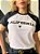 T-SHIRT RAGLAN CALIFÓRNIA - BRANCO C/ PRETO - Imagem 1