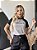 T-SHIRT RAGLAN AMORE - CINZA C/ PRETO - Imagem 2