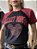 T-SHIRT RAGLAN MK PEDRARIA- PRETA C/ MARSALA - Imagem 1