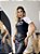 TSHIRT RAGLAN TRÊS BORBOLETAS PEDRARIA - PRETO C/ BRANCO - Imagem 3