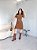 VESTIDO BOHO LISO COM FENDA  - AVELÃ - Imagem 2