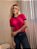 TSHIRT NO ALGODÃO BICOLOR - ROSA PINK C/ PRETO - Imagem 3
