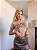 TSHIRT NO ALGODÃO GOLA NA RIBANA COWGIRL-NUDE - Imagem 3