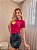 TSHIRT NO ALGODÃO GOLA NA RIBANA KEEP THE SMILE ON -ROSA PINK - Imagem 3