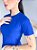VESTIDO BABADO LISO  - AZUL BIC - Imagem 3