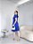 VESTIDO BABADO LISO  - AZUL BIC - Imagem 5