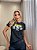TSHIRT NO ALGODÃO GOLA NA RIBANA LINDINHA- PRETA - Imagem 3