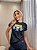 TSHIRT NO ALGODÃO GOLA NA RIBANA LINDINHA- PRETA - Imagem 2