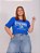 TSHIRT NO ALGODÃO PLUS SIZE STICTH FAMILY -AZUL BIC - Imagem 2