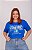 TSHIRT NO ALGODÃO PLUS SIZE STICTH FAMILY -AZUL BIC - Imagem 1