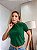 TSHIRT FEMININA BÁSICA GOLA ALTA- VERDE ESMERALDA - Imagem 2