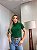 TSHIRT FEMININA BÁSICA GOLA ALTA- VERDE ESMERALDA - Imagem 3