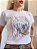 TSHIRT NO ALGODÃO GOLA NA RIBANA BRUTA-BRANCA - Imagem 1