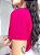 TSHIRT NO ALGODÃO GOLA NA RIBANA LOLA FIT - ROSA PINK - Imagem 3