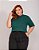 BLUSA GOLA ALTA PLUS SIZE BÁSICA - VERDE MUSGO - Imagem 1