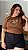 TSHIRT NO ALGODÃO PLUS SIZE COFFE PEDRARIA-AVELÃ - Imagem 2
