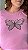 TSHIRT NO ALGODÃO PLUS SIZE BORBOLETA PEDRARIA-ROSA IORGUT - Imagem 3