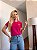 TSHIRT BORDADA MINIMALISTA NO ALGODÃO GOLA NA RIBANA FLORES GALHO-ROSA PINK - Imagem 3